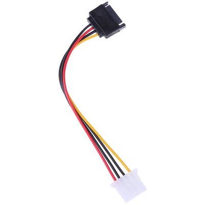Sata To Ide Power Cable 15 Pin Sata Male To Molex Ide 4 Pin Female Cable Adapter