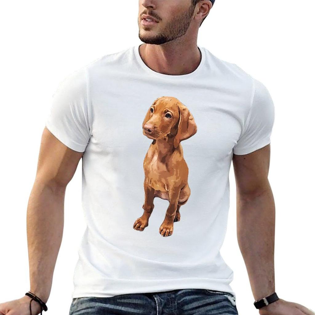 Vizsla Cute Hungarian Vizsla Puppy Dog Tshirt Cotton T Shirts Unisex 100 T Shirt For Unisex T Shirts Cotton 100 Tshirt