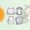 Overthinking Club President Enamel Pins Crying Anxiety Cat I'M AN ADULT Funny Sarcastic Animal Brooch Lapel Bagde Jewelry Gifts