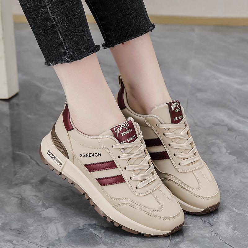 Fashion Casual Sneaker Spring Women's Board Shoes Thick Soled Trendy Lightweight Jogging Sneakers Height Increasing Vulcanized Shoes