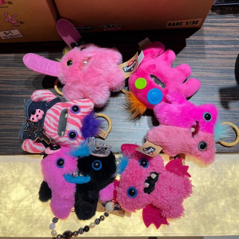 Fuggler Baby Pinkles Series Plush Genuine Soft Keychain Toy Cute Collectible Funny Ugly Monster Pendant Bag Charm Gift