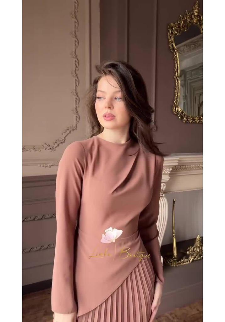 2025 Spring Luxurious Slimming Long Sleeve Dress for Women