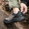 Baasploa men's hiking shoes, rotary buckle outdoor sports shoes, men's comfortable soft-soled casual walking shoes, anti-slip warm shoes