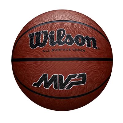 Wilson MVP Brown Size Outdoor WZ3018703XB5 Basketball, Rubber, 5, Use,