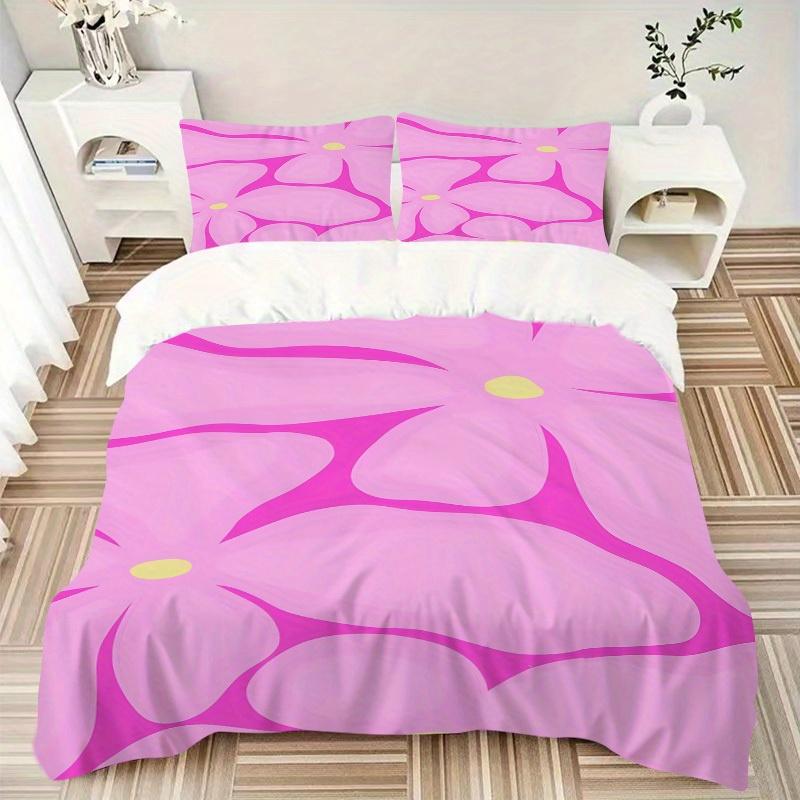3pcs Floral Pattern Bedding Set, Ideal for Home Use, Suitable for Bedroom Decor (1*Duvet Cover + 1/2*Pillowcases, No Core) yy250821238