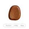 1 stück Ganze Holz Akazie Unregelmäßigen Oval Massivholz Platte Obst Gerichte Steak Pasta Tablett Dessert Teller Geschirr