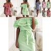 Premium Quality Women's Fashion Summer Casual Beach Mini Dress With Ruffle Off Shoulder Design