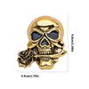 Rocker Styles Skull Lapel Pin With Sturdy Clasp Finish Elevates Suits Coats and Denims Looks