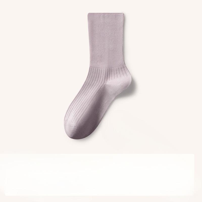 Mulberry Silk Women's Mid-calf Socks, Thickened Autumn and Winter Pile Socks, Loose Boneless Sleeping Socks, Postpartum Socks