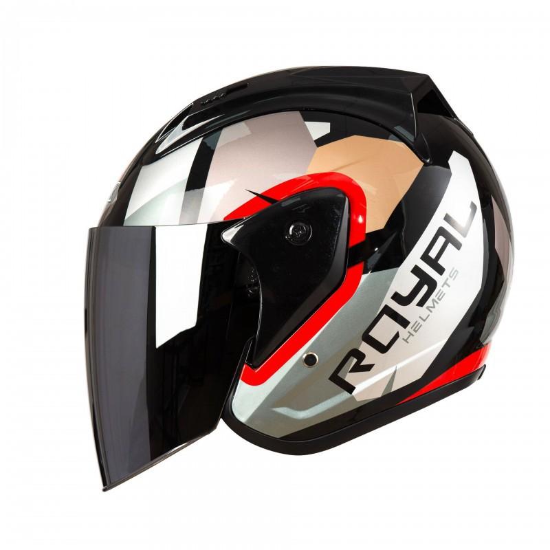 

3/4 Half-helmet Unisex Sun-proof Sunshade Breathable Retro Locomotive Cruising Riding Helmet One-size-fits-all 52-60