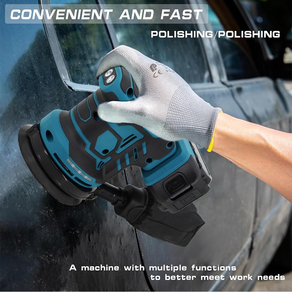 For Dewalt 20V Battery Cordless Disc Random Orbital Sander 3 Speeds Adjustable Brushless Grinding Polisher Bare Tool For Makita