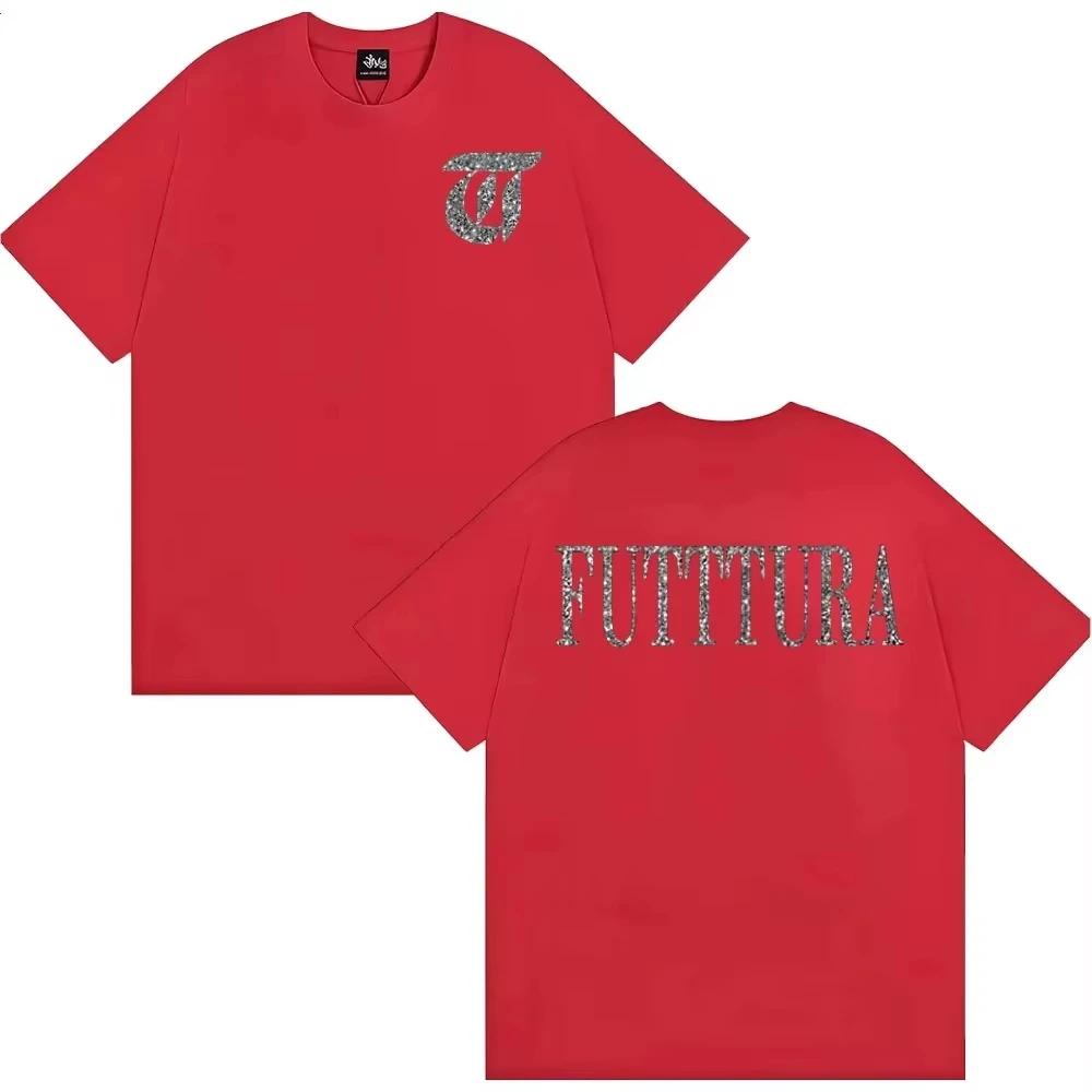 Singer Tini Stoessel Futtura Album Logo Tshirt Men's Women Clothing Harajuku Aesthetic T-shirts Casual High Quality Cozy T Shirt