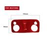 Best Red Carbon Fiber Reading Lamp Light Trim Cover Frame For Ford Mustang