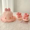 Little Prince Wool Hat & Pig DIY Crochet Baby Shoes Gift Set