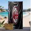 AC Milan Printed Beach Towel Quick Dry Soft TowelPortable Large Rectangular Beach Blanket for Travel Swimming Pool