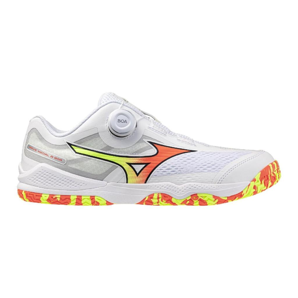 MIZUNO Table Tennis Shoes Wave Medal 8 Boa Unisex 28.0 cm 2E White Orange Yellow