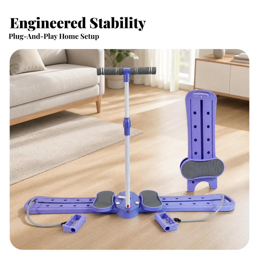 Fitness Equipment Non-Slip Thigh Workout Machine with Handlebar Stable