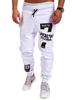 Men's Casual Floral Print Number 7 Sports Pants