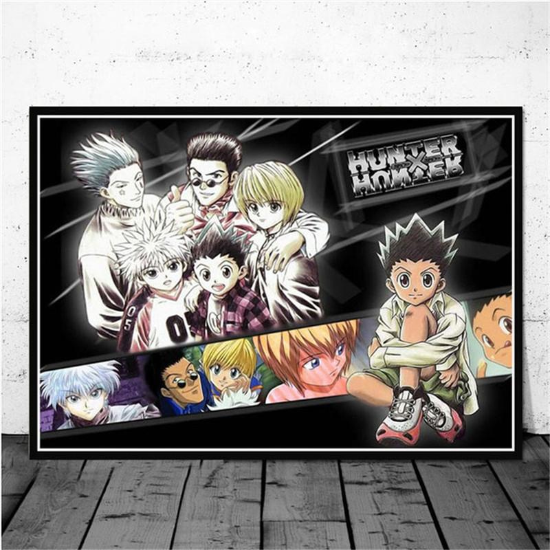 Classic Japanese Anime Canvas Painting Hunter X Hunter Posters and Prints Abstract Wall Art Pictures for Kids Living Room Decor