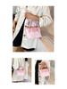 Style Bucket Korean Fashion Womens Bag Diamond Texture Shoulder Messenger Autumn 2025