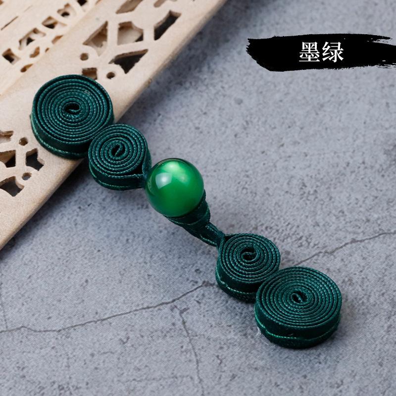 5 Pair Cheongsam Buttons Jade Beads Gourd Disc Buttons Handwoven Cloth Buttons Tang Clothing Decorative Accessories