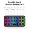 Mini Backlit RGB Bluetooth Keyboard for PC Tablet Laptop Rechargeable Wireless Bluetooth Keyboard