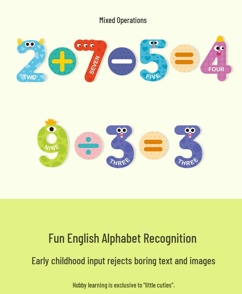 Magnetic Alphabet & Number Stickers for Kids - Educational Refrigerator Teaching Aids