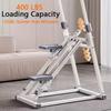 Foldable Stair Stepper Machine - Adjustable Home Climbing Equipment for Cardio & Fat Burn, w/Handles & Non-Slip Pedals