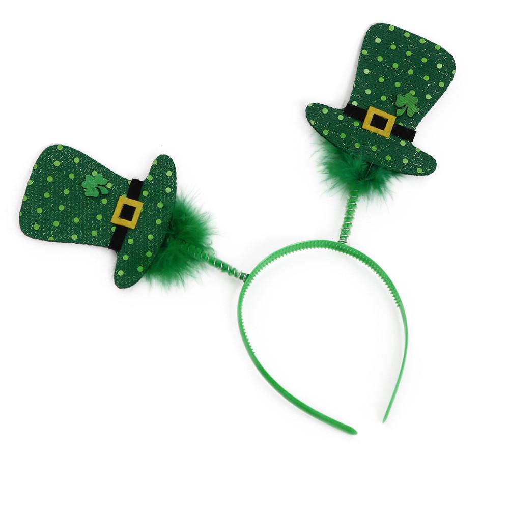 Patricks St Colorful Day Irish Themed Headband Featuring Adorable Design Shamrock