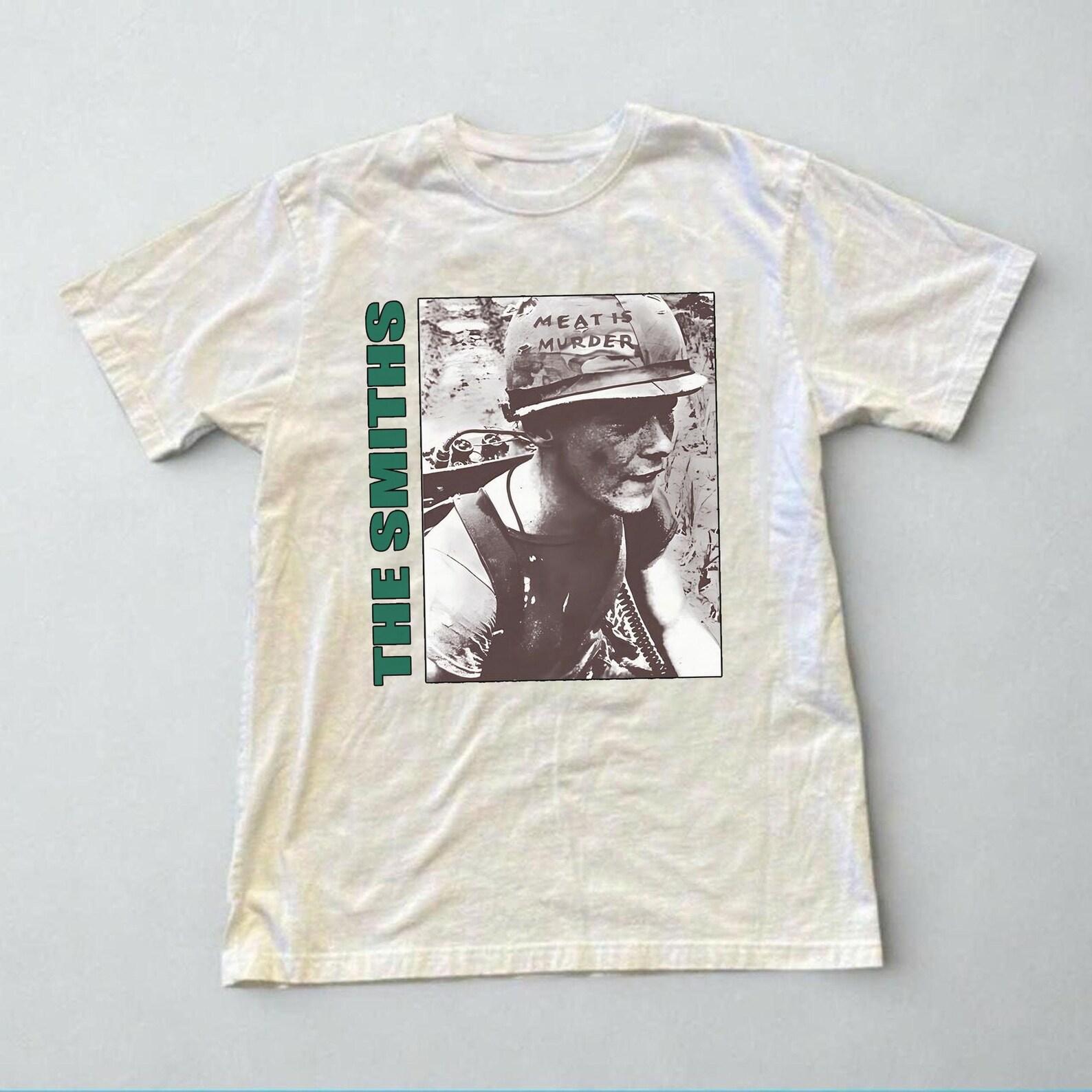Collection The Smiths Meat is Murder Shirt,90s Band tee, The Smiths tee,unisex 3XL