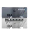 Track Socket Power Rail: Grey/White/Black Aluminum Power Strip with Anti-Shock for Kitchen/Wine Cabinet