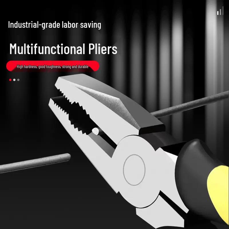 Industrial Tiger Pliers: Multi-function Wire Cutters & Pointed-Nose for Electricians