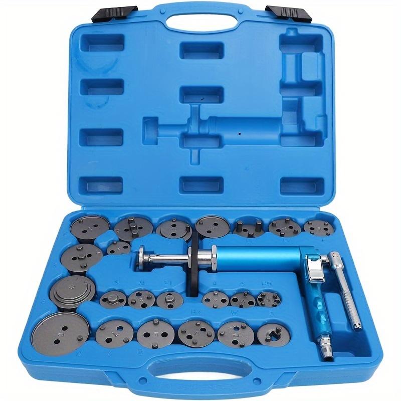 24PCS Pneumatic Brake Caliper Piston Wind Back Compression Spreading Tool Kit for Brake Pad Replacement, Heavy Duty Brake Piston синий