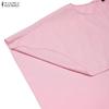ZANZEA  Women Shawl Blouse and Sleeveless Slip Lace Dress Casual Two Piece Sets