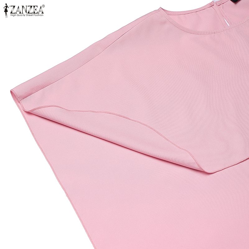 ZANZEA  Women Shawl Blouse and Sleeveless Slip Lace Dress Casual Two Piece Sets
