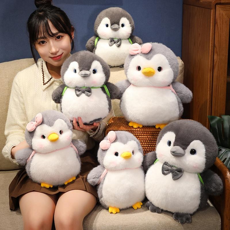Soft Fat Penguin Plush Stuffed Toy Cute Couple Penguin Fur Doll Toy Home Decoration Toy Birthday Gift High Quality