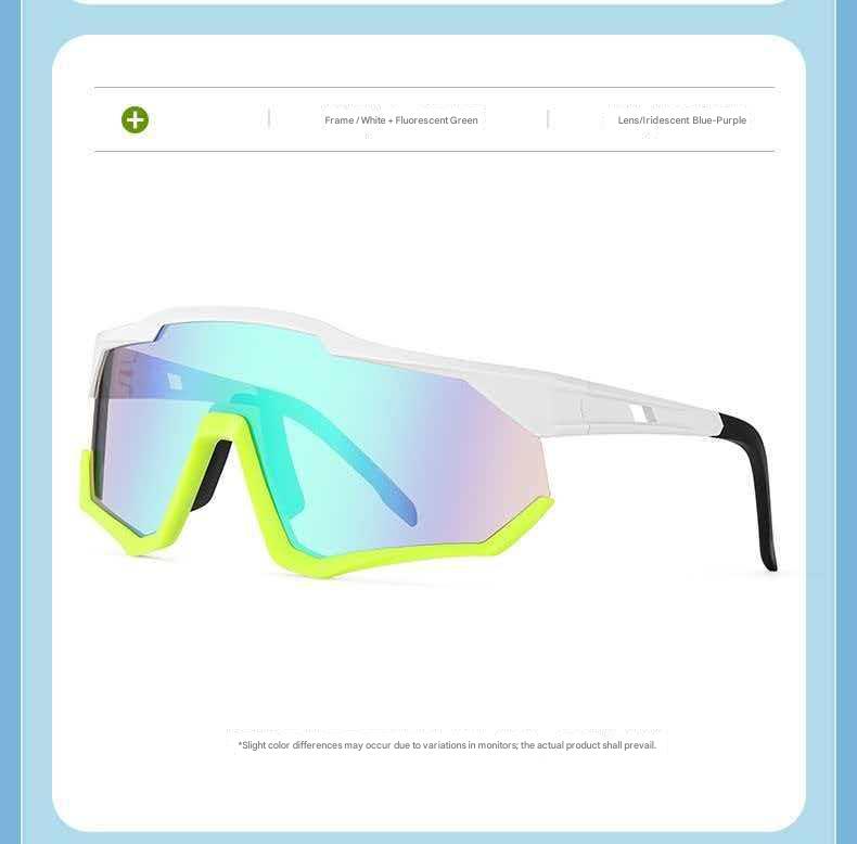Hiking Mountaineering Protective Sunglasses Colorful Windproof Goggles UV Protection Non-Polarized Full Frame Cycling Glasses