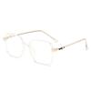 Women Stylish Large Frame Reading Glasses Men's Business Transparent Frame Blue Light Blacking Presbyopic Glasses  Lady's Trendy  Decoration Eyewear