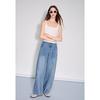 BETU Women's High-Waist Loose Denim Wide-Leg Pants