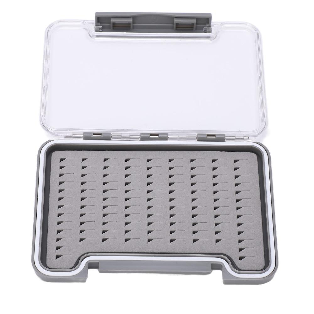 

with Clear Lid Fly Fishing Storage Case with Foam Insert Fishing Storage Box Bait Storage Triangular Hole
