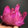 Natural Titanium Druzy Quartz Cluster Crystal Red Geode Gemstone Decor Specimen