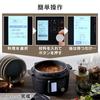 IRIS OHYAMA Electric Pressure For 3 To 4 Low Temperature Tabletop Reservation 90 Types of Automatic Glass Recipe Book Black Cooker, 4L, People,