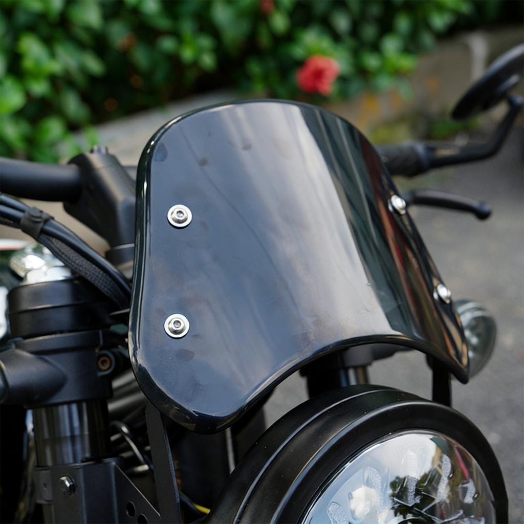 Easy Installation Motorcycle Windshield permanent Look Lightweight ABS Plastic For Different Bikes