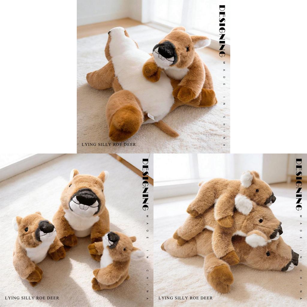 Plush Deer Toy With Pp Cotton Filling Perfect For Kids And Adults