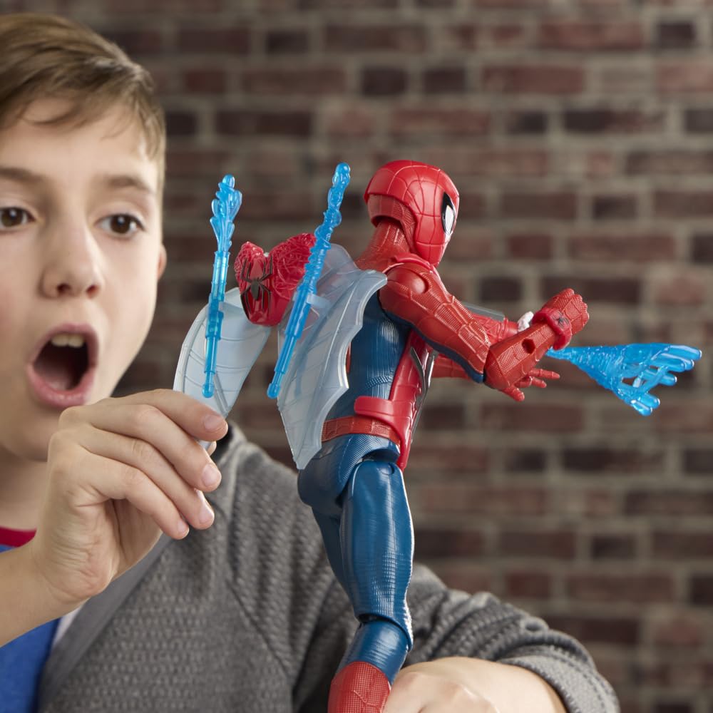 Marvel Spider-Man A New Day Titan Series 11.5-Inch Action Figure with Ultimate Mesh Gear Superhero Toy for Ages 4 and Up