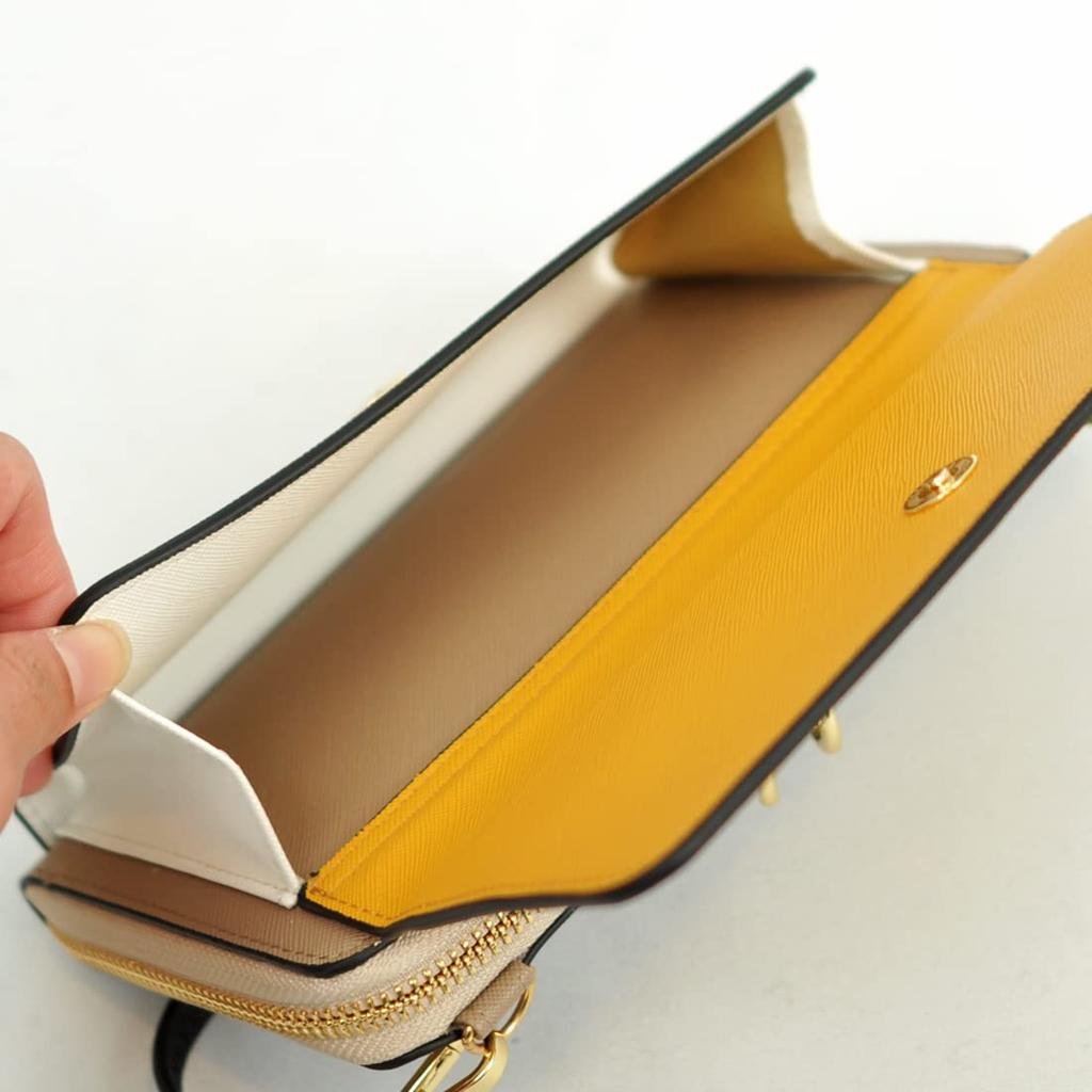 Combination Color Wallet Shoulder Bag CM [Kashkash] 11-00-03830 Women's