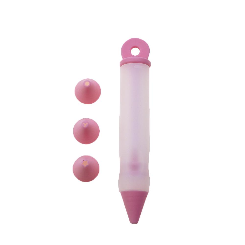 1Pcs Silicone Embossing Pen Set Chocolate Cream Writing Pen Embossing Mouth Cake Baking Biscuit Dessert Decorative Pen