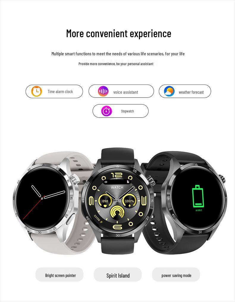 GT4pro+ Men's Waterproof Smartwatch with Large Screen and Long Battery Life