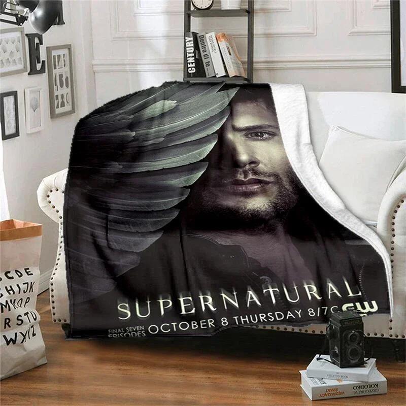 Movie Supernatural - Evil Power Printed Blanket, Fashion Warm Flange Blanket, Picnic Blanket, Bed Blanket, Birthday Gift