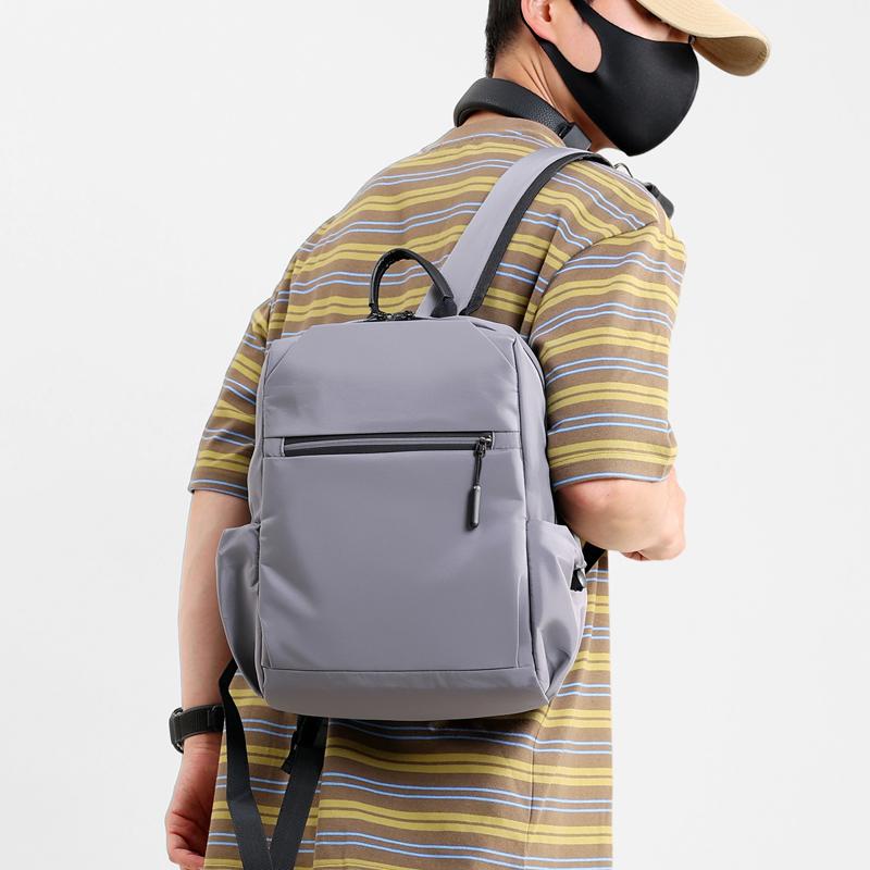 Waterproof Nylon Double Shoulder Bag for Women Travel Commuting Large Capacity Multi Layer Lightweight Laptop Backpack